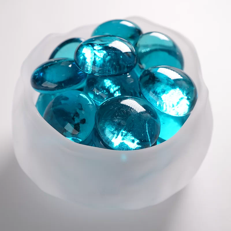 حجر الكاجو الزجاجي، الخرز الزجاجي المسطح المستخدم في الديكور