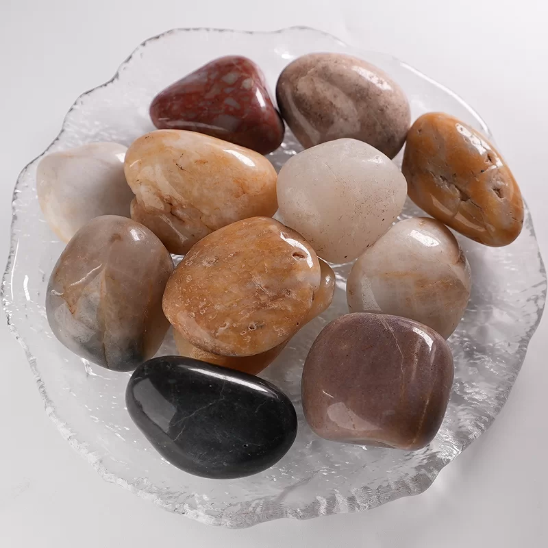 أحجار مرصوفة ملونة طبيعية/أبيض/أسود/أصفر للمناظر الطبيعية للمنتزه