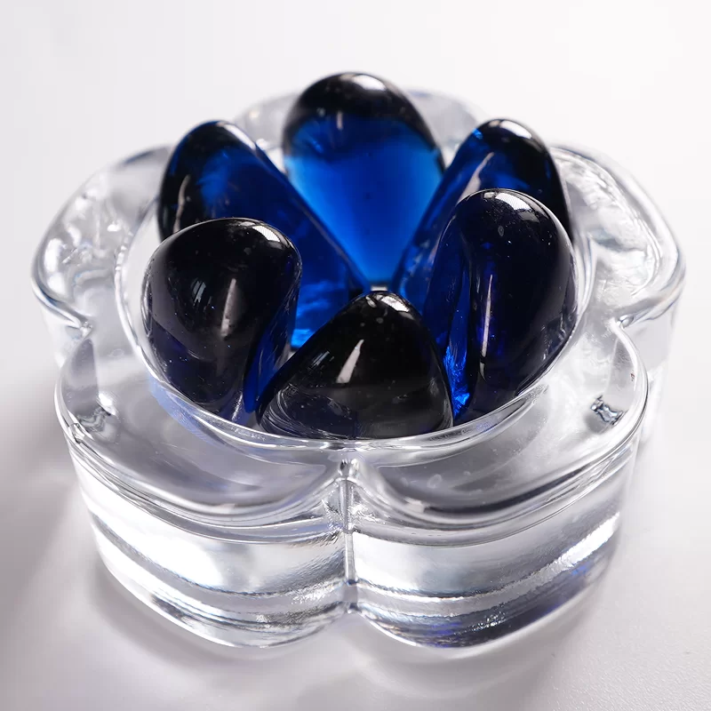 حجر الكاجو الزجاجي، الخرز الزجاجي المسطح المستخدم في الديكور